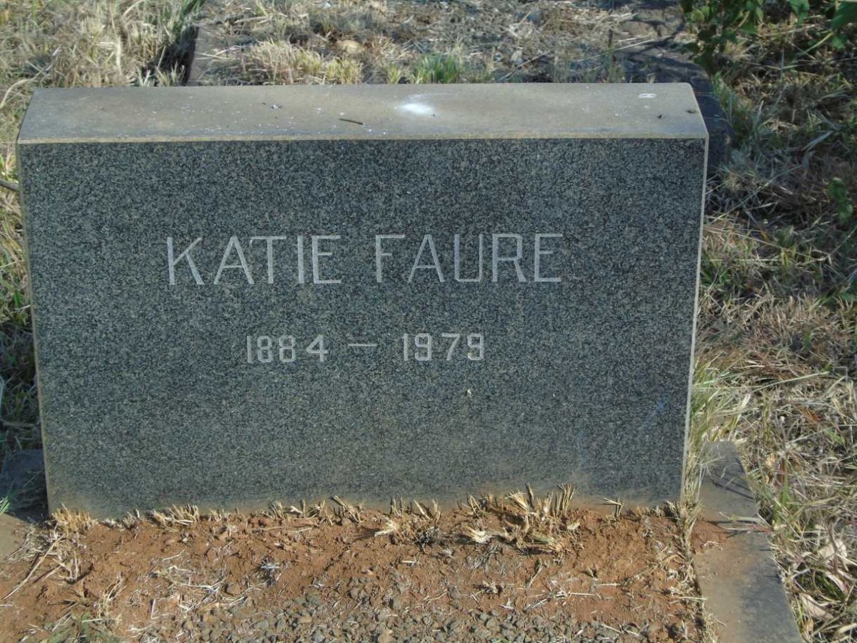 FAURE Katie 1884-1979