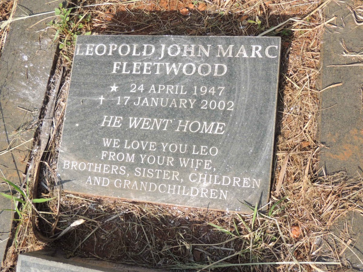 FLEETWOOD Leopold John Marc 1947-2002