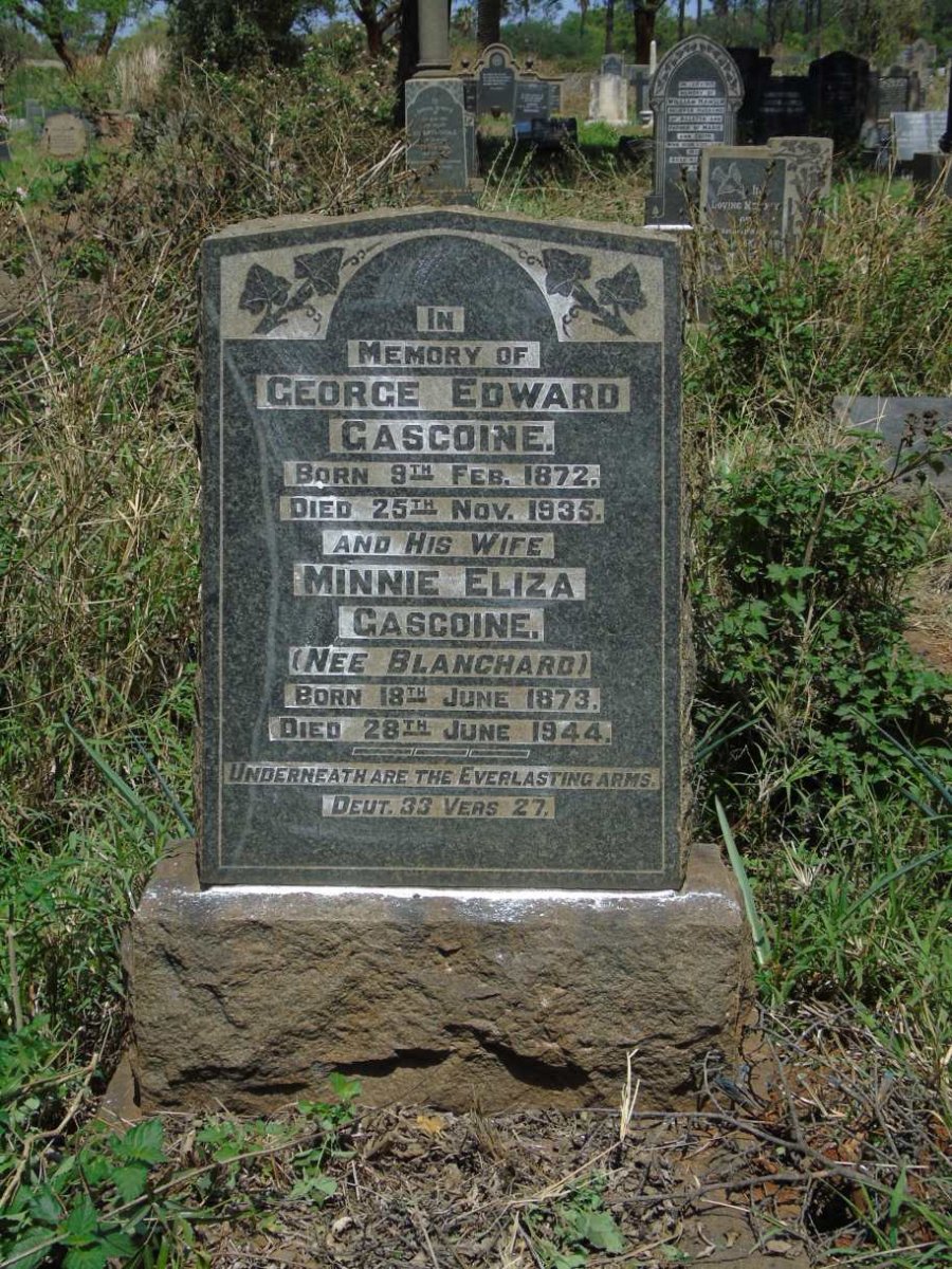 GASCOINE George Edward 1872-1935 & Minnie Eliza BLANCHARD 1873-1944