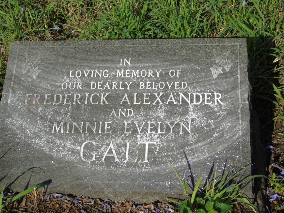 GALT Frederick Alexander & Minnie Evelyn 