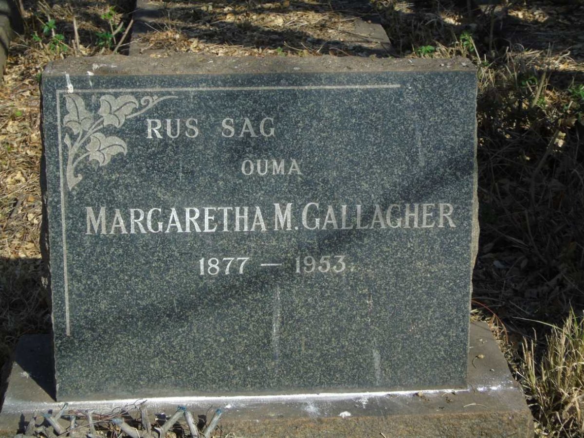 GALLAGHER Margaretha M. 1877-1953