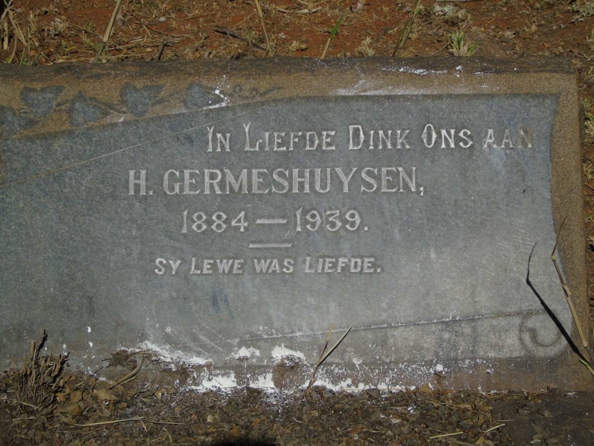 GERMESHUYSEN  H. 1884-1939