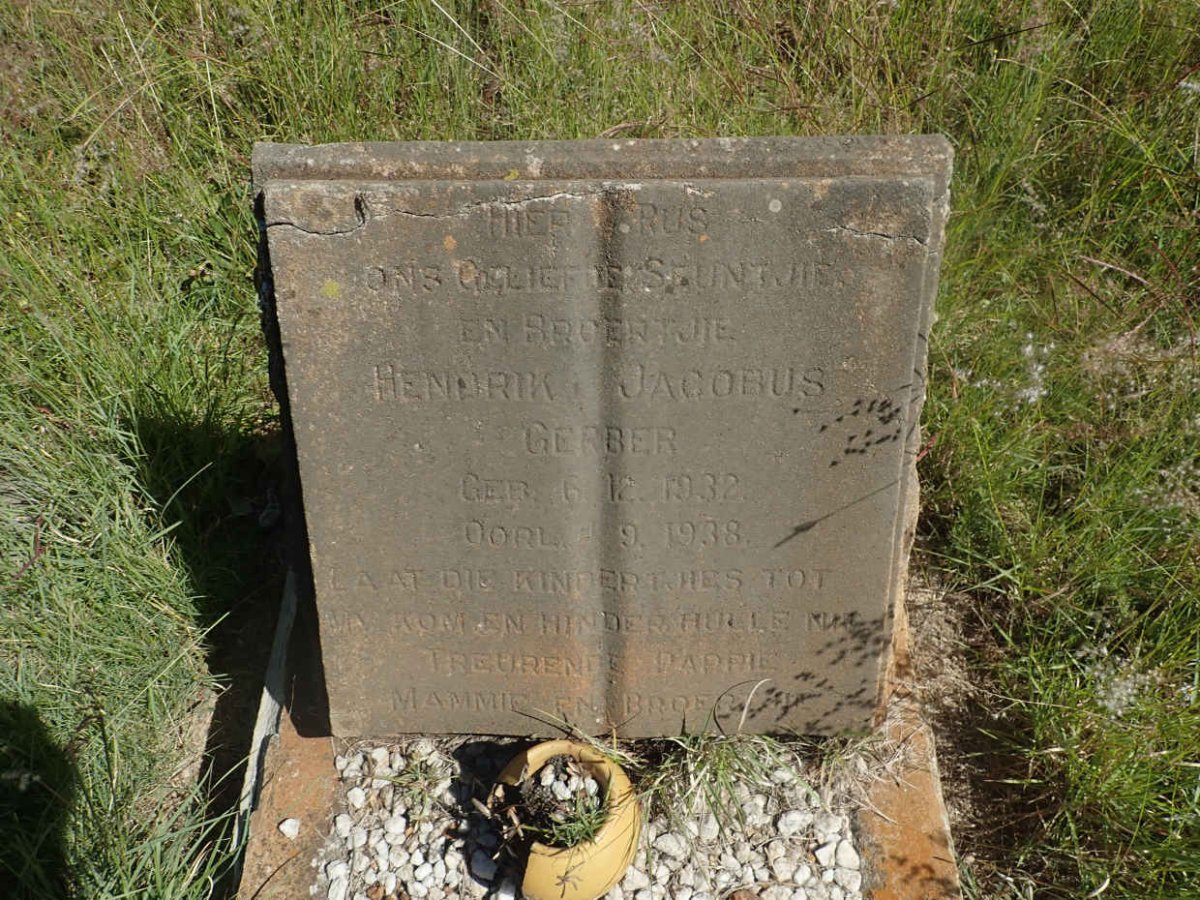 GERBER Hendrik Jacobus 1932-1938