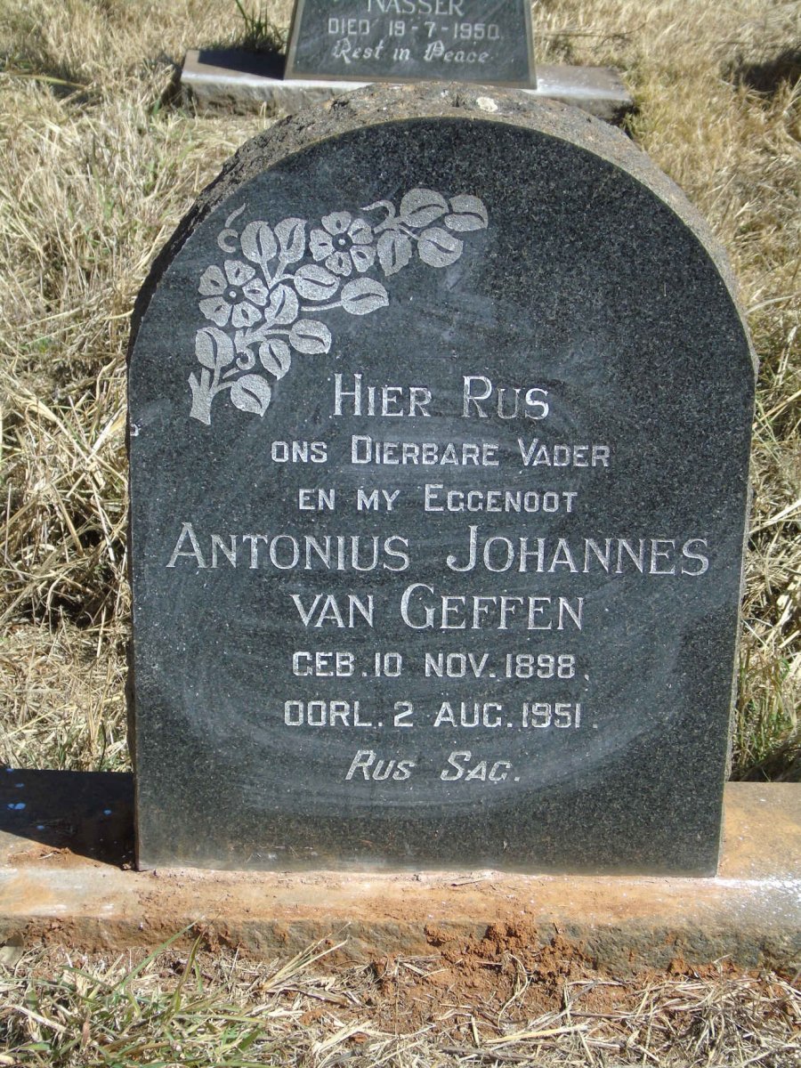 GEFFEN Antonius Johannes, van 1898-1951