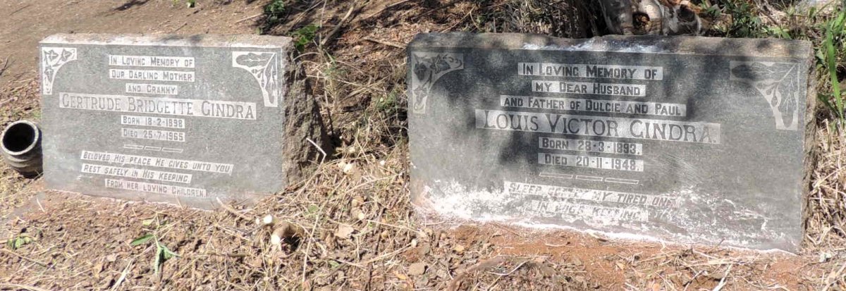 GINDRA Louis Victor 1893-1948 & Gertrude Bridgette 1898-1965