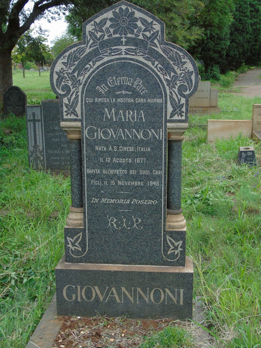 GIOVANNONI Maria 1877-1948