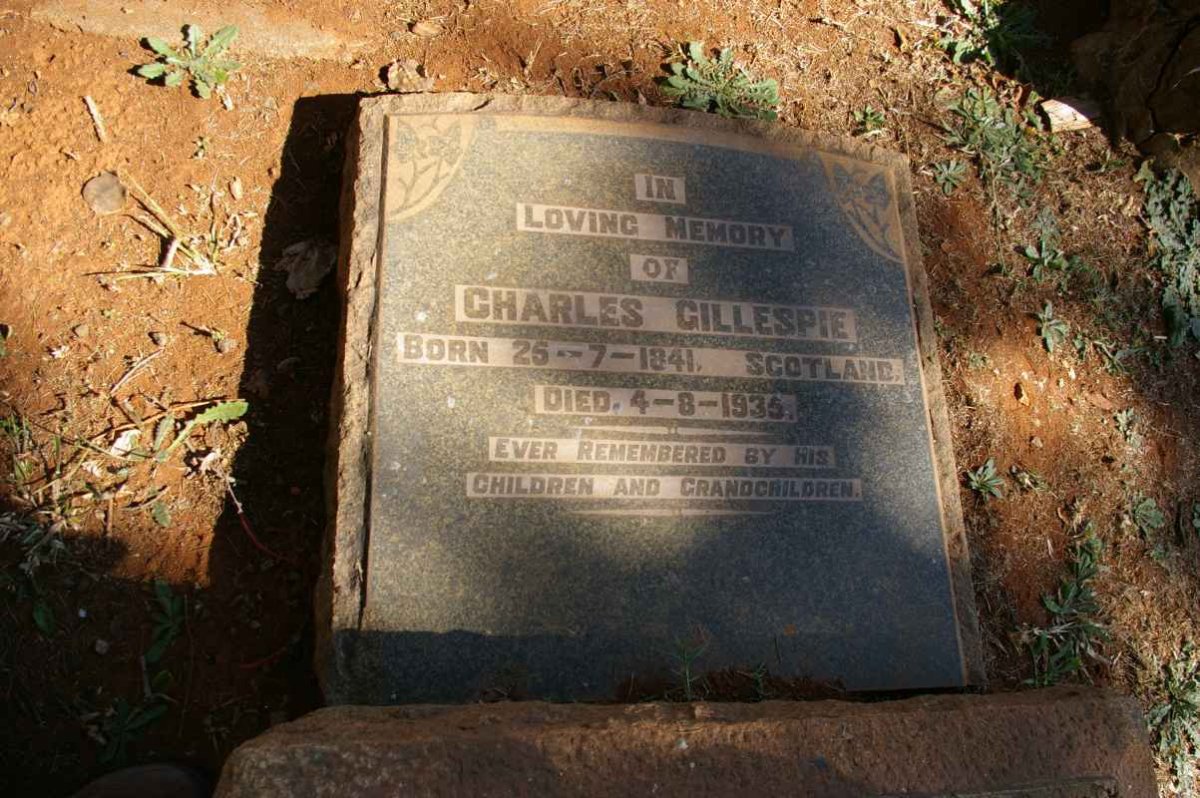GILLESPIE Charles 1841-1935