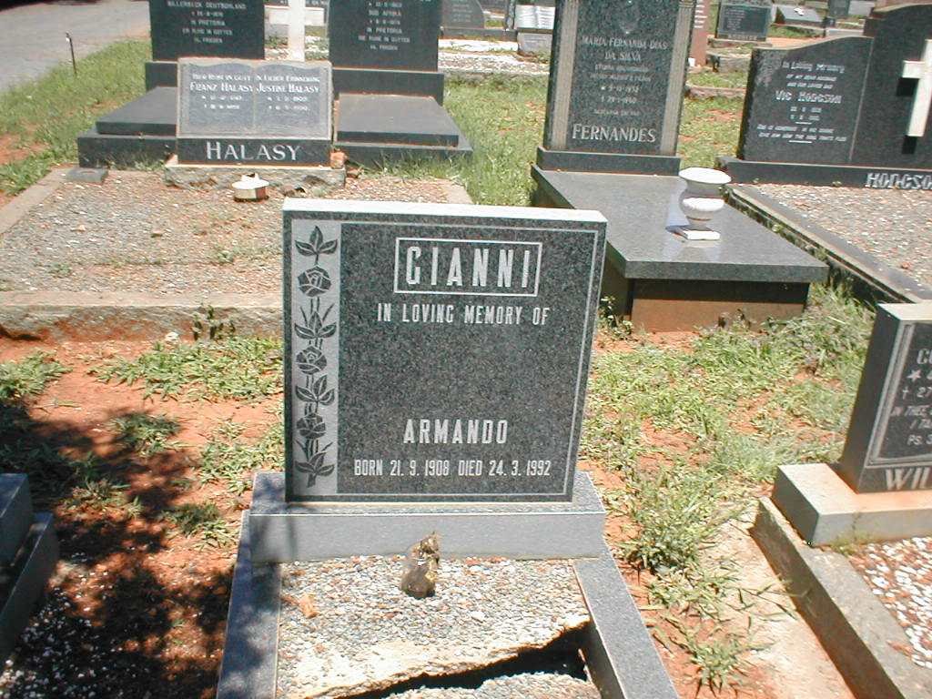 GIANNI Armando 1908-1992