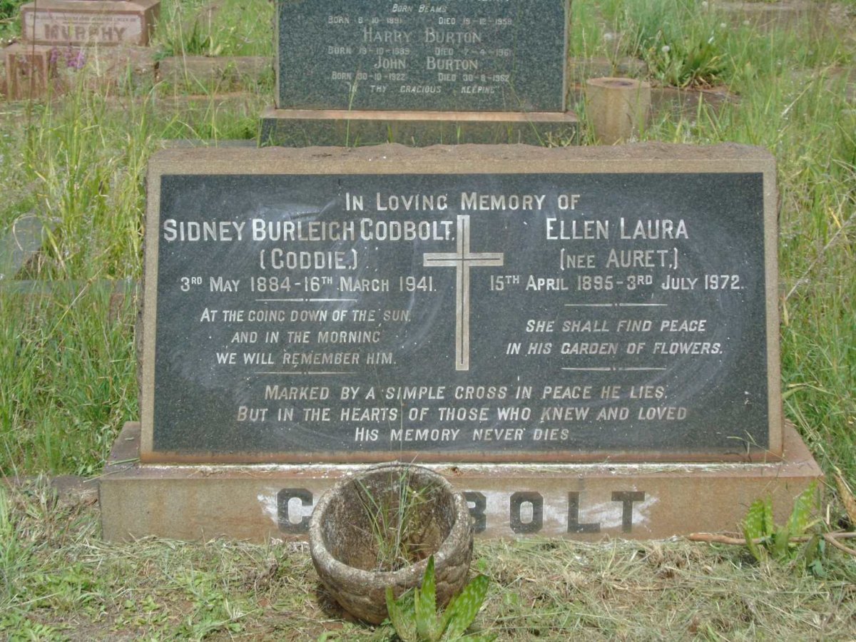 GODBOLT Sidney Burleigh 1884-1941 & Ellen Laura AURET 1895-1972