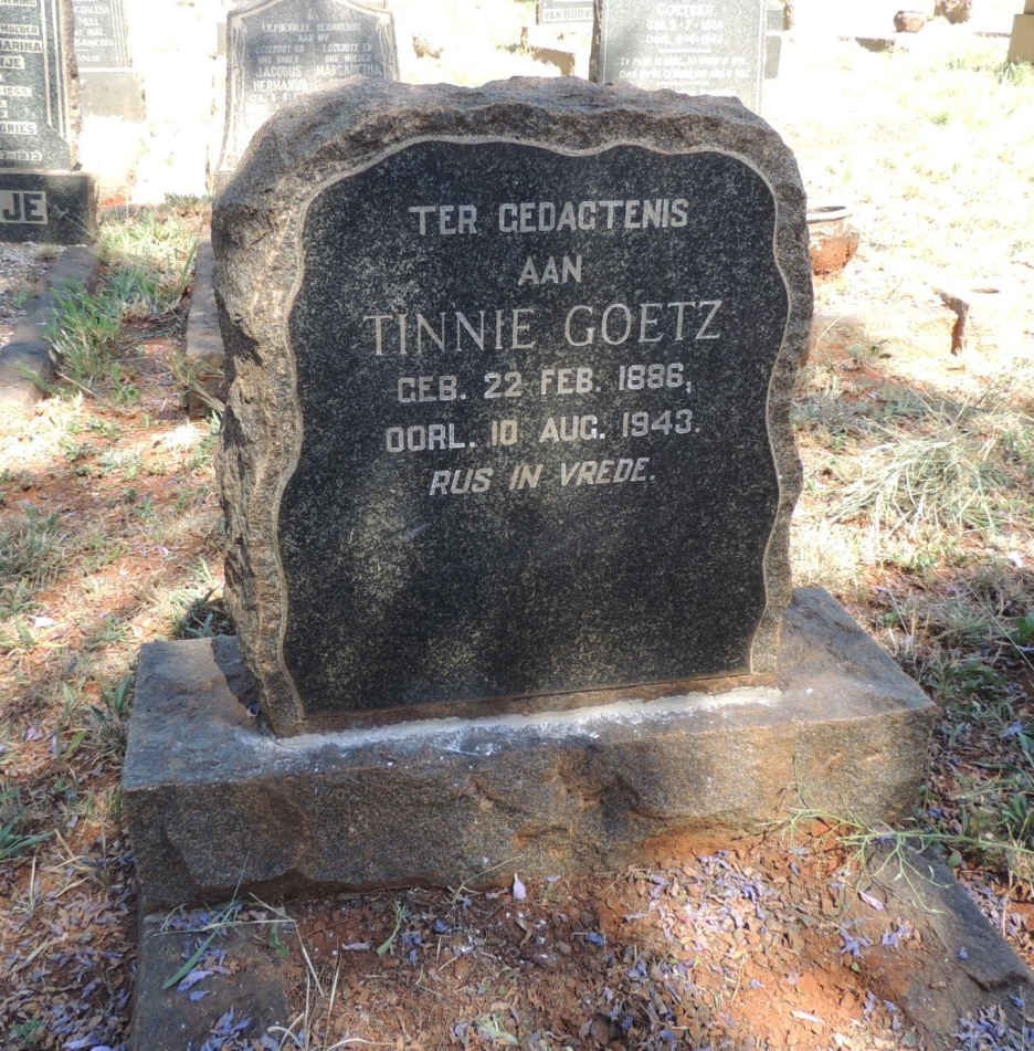 GOETZ Tinnie 1886-1943