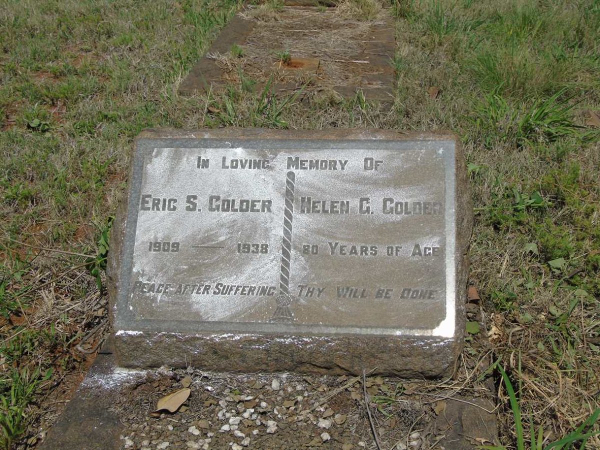GOLDER Eric S. 1909-1938 & Helen G. 