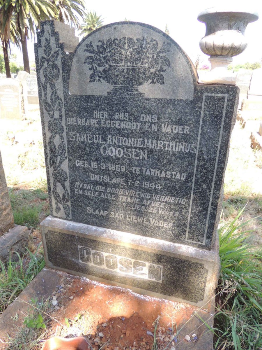 GOOSEN Samuel Antonie Marthinus 1859-1944