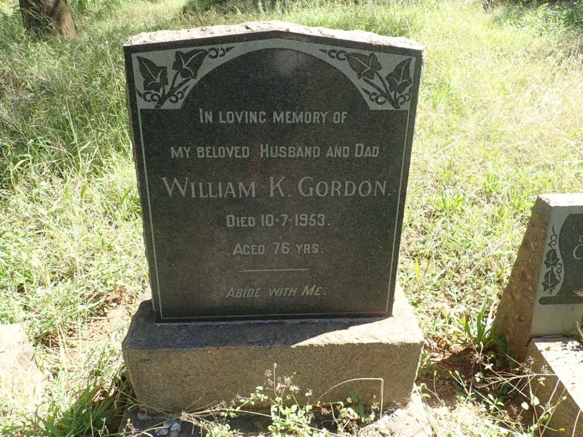 GORDON William K. -1953