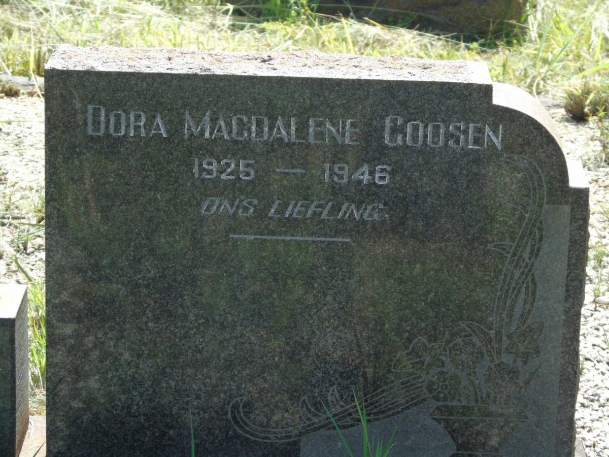 GOOSEN Dora Magdalene 1925-1946
