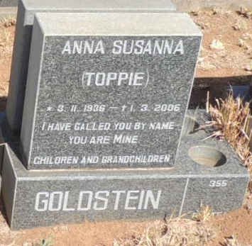 GOLDSTEIN Anna Susanna 1935-2006