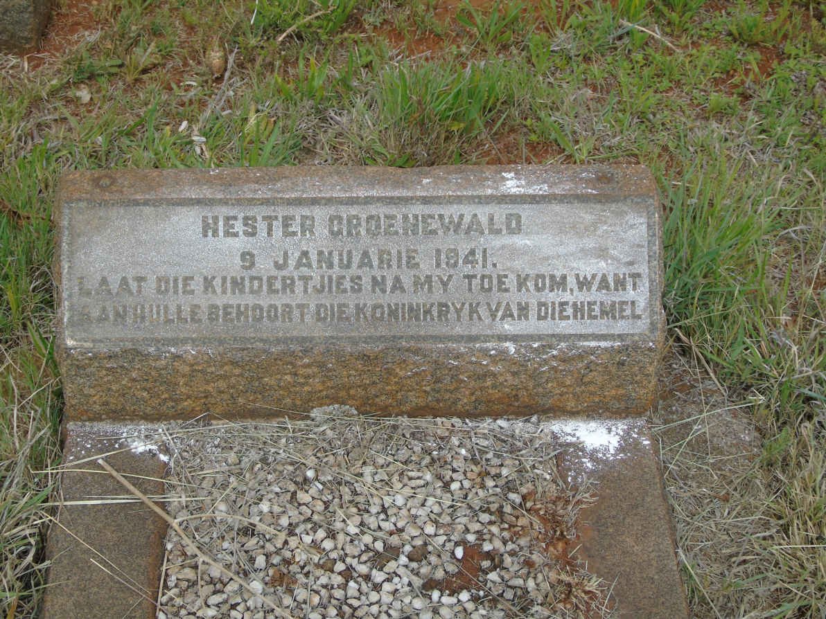 GROENEWALD Hester 1941-1941