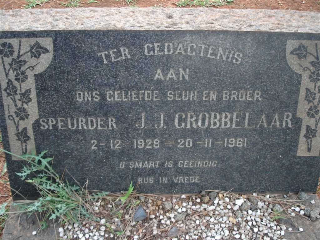GROBBELAAR J.J. 1928-1961