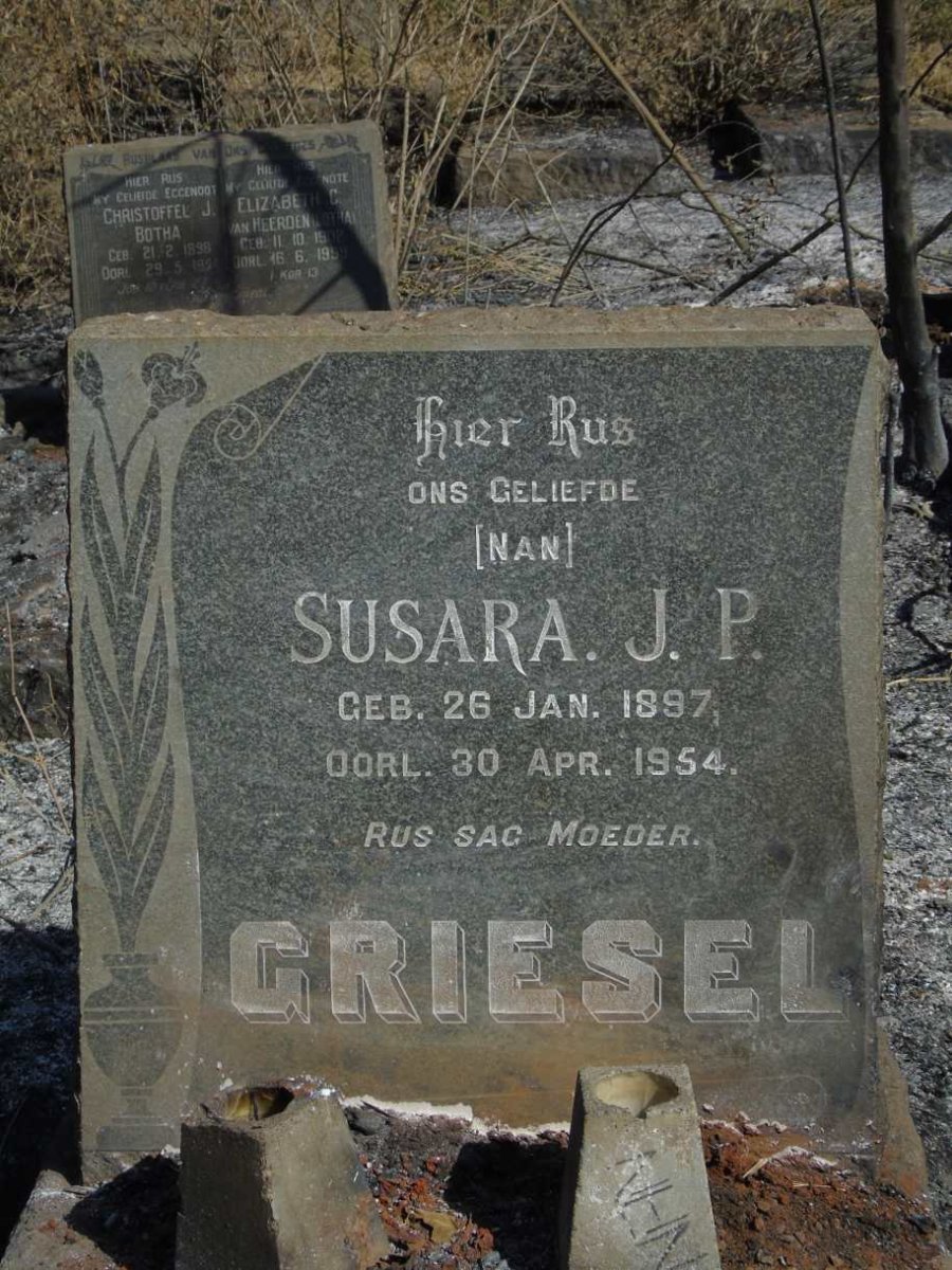 GRIESEL Susara J.P. 1897-1954
