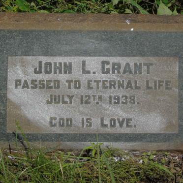 GRANT John L. -1938