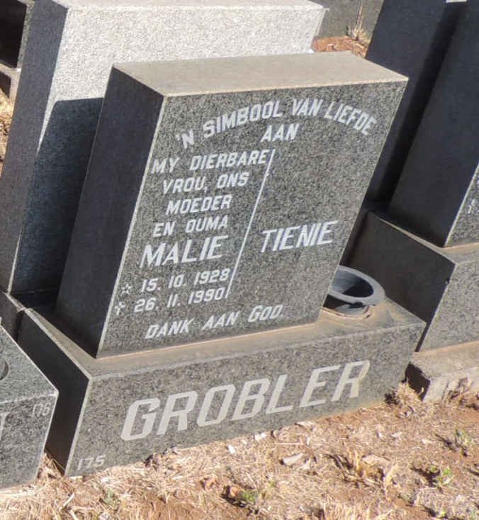 GROBLER Malie 1928-1990
