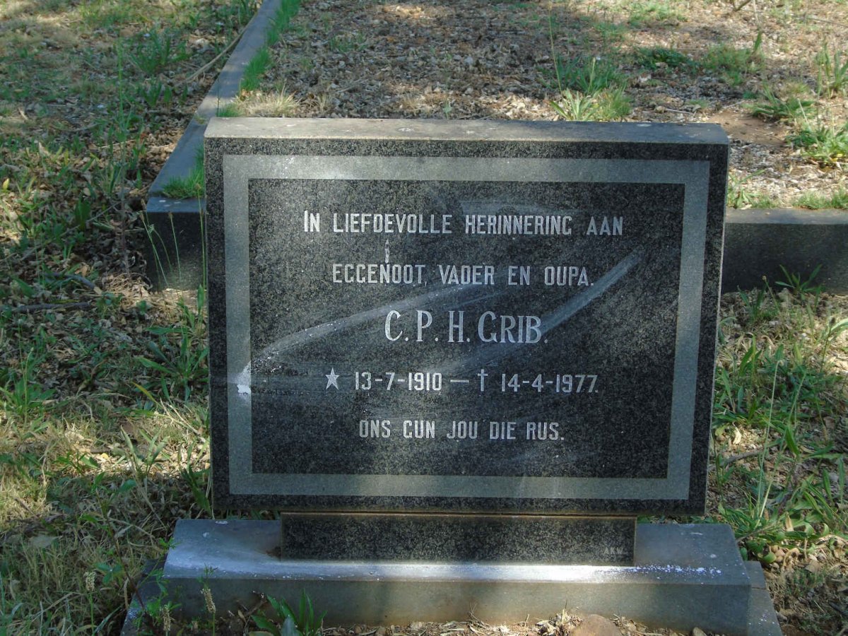GRIB C.P.H. 1910-1977