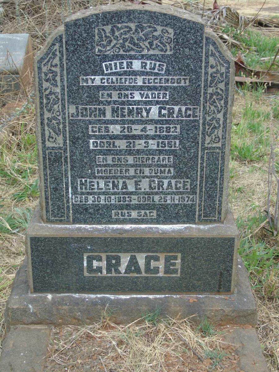GRACE John Henry 1882-1951 & Helena E. 1883-1974