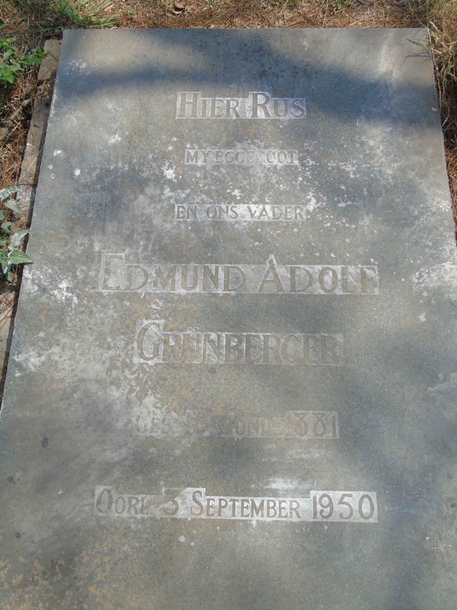 GRUNBERGER Edmund Adolf 1881-1950 