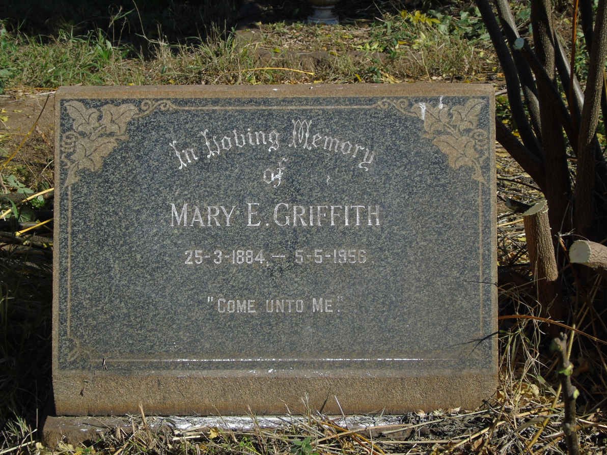 GRIFFITH Mary E. 1884-1956