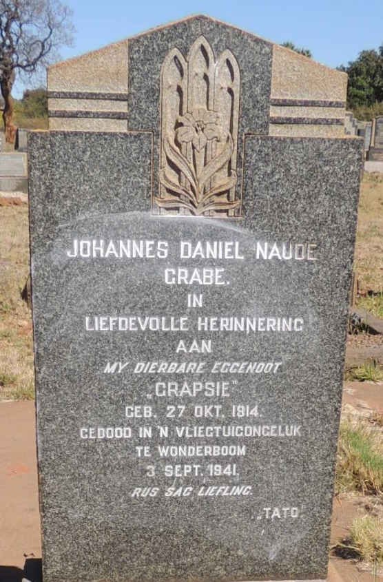 GRABE Johannes Daniel Naude 1914-1941