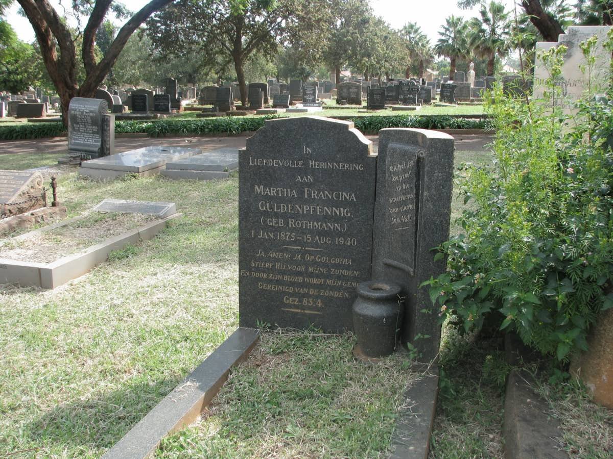 GÜLDENPFENNIG Martha Francina nee ROTHMANN 1875-1940