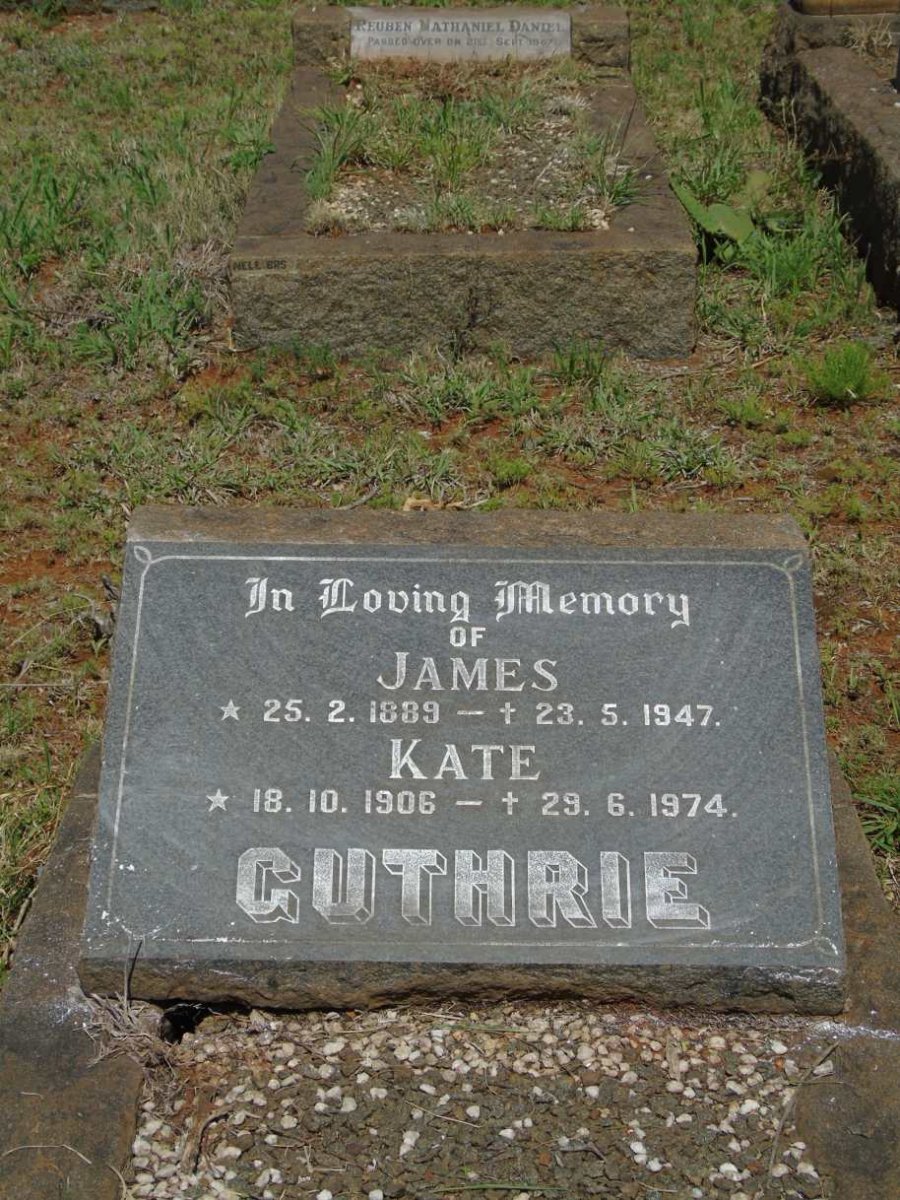 GUTHRIE James 1889-1947 & Kate 1906-1974