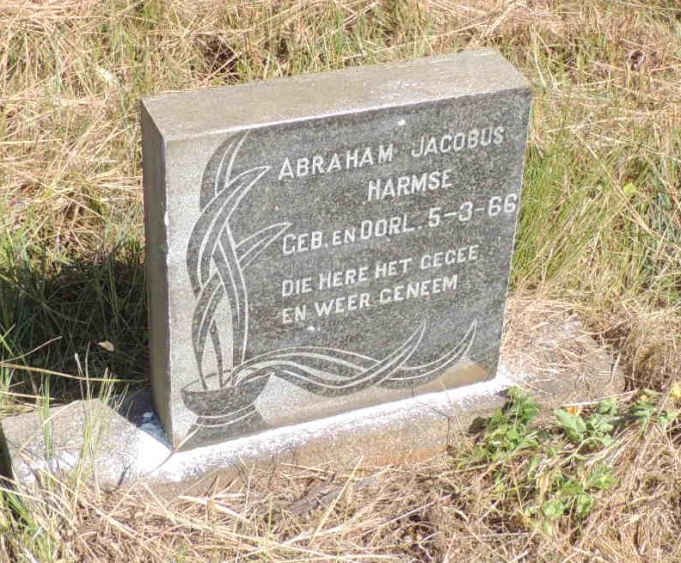HARMSE Abraham Jacobus 1966-1966