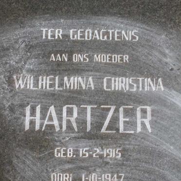 HARTZER Wilhelmina Christina 1915-1947