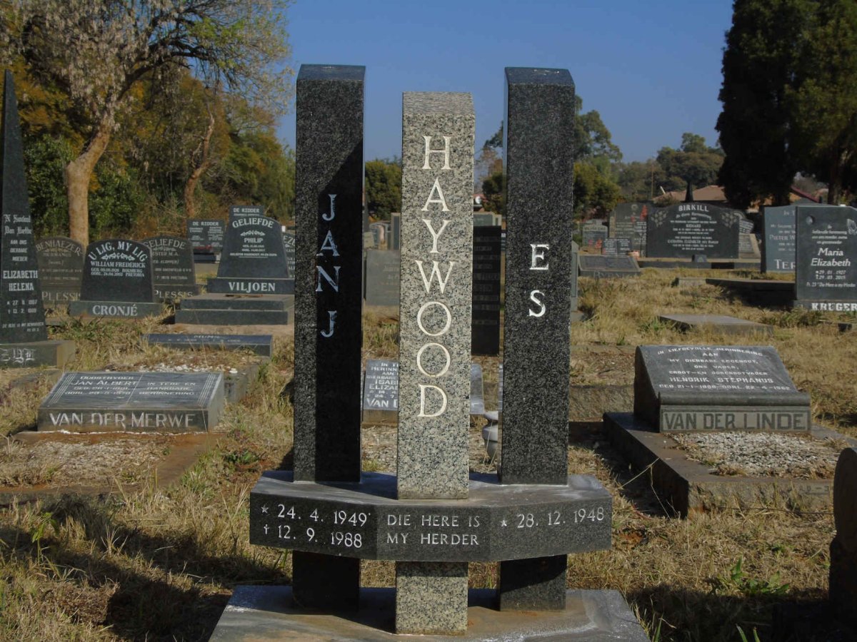 HAYWOOD Jan J. 1949-1988 &amp; E.S. 1948-
