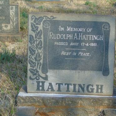 HATTINGH Rudolph A. -1961