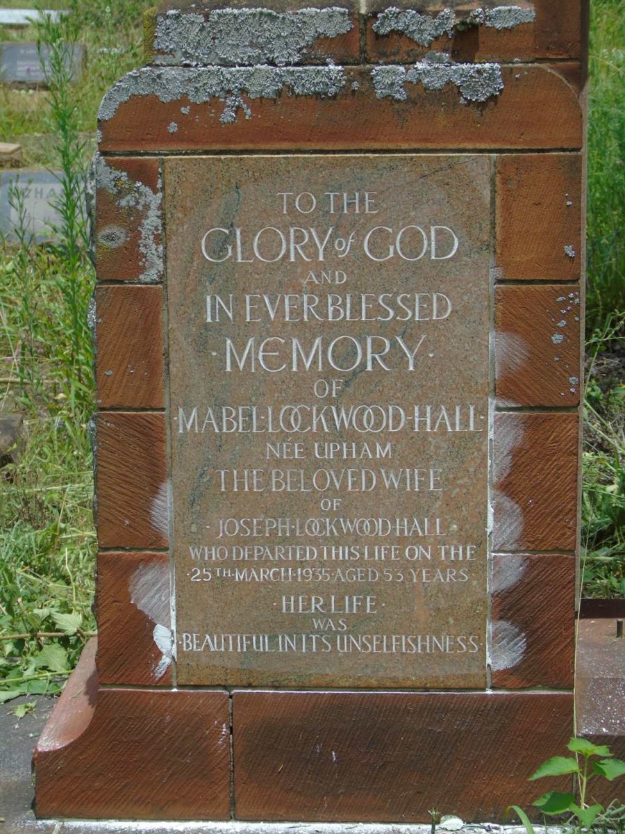 HALL Joseph, LOCKWOOD 1873-1941 & Mable UPHAM -1935_2
