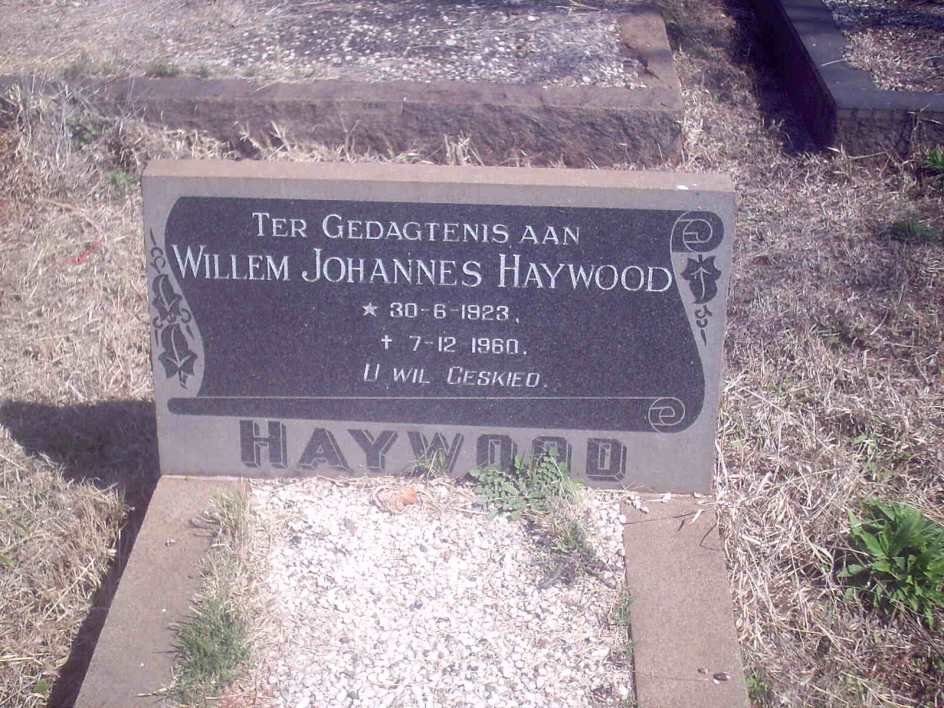 HAYWOOD Willem Johannes 1923-1960