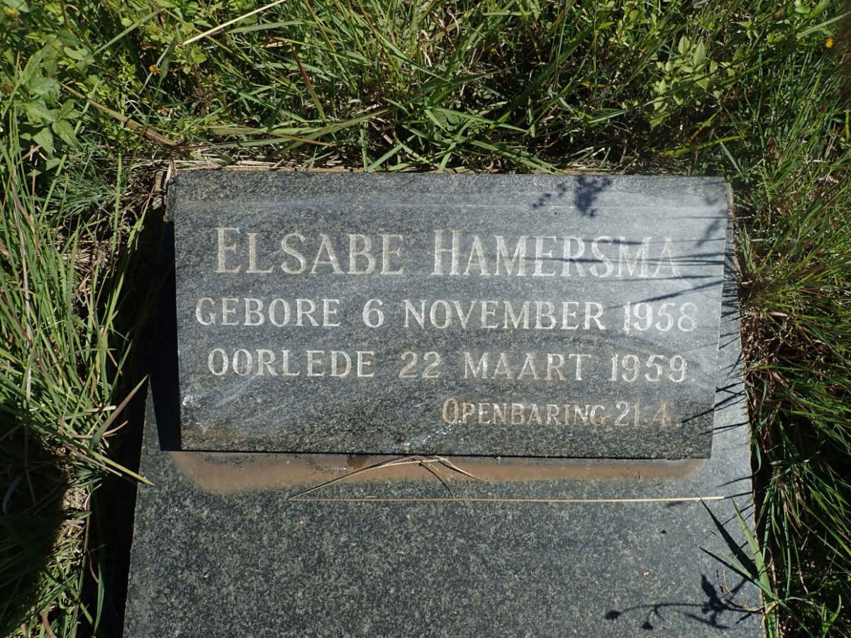 HAMERSMA Elsabe 1958-1959