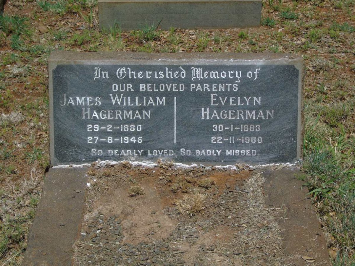 HAGERMAN James William 1880-1945 & Evelyn 1883-1960