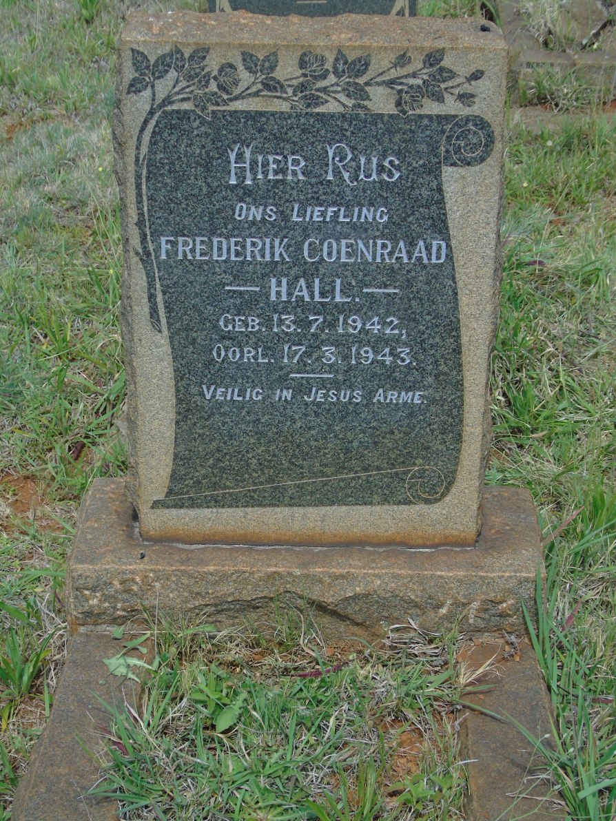 HALL Frederik Coenraad 1942-1943