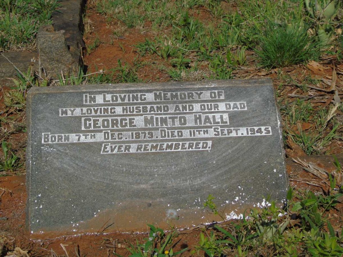 HALL George Minto 1879-1945