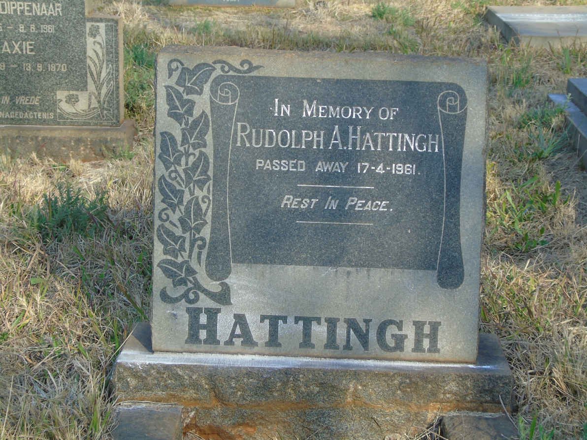 HATTINGH Rudolph A. -1961