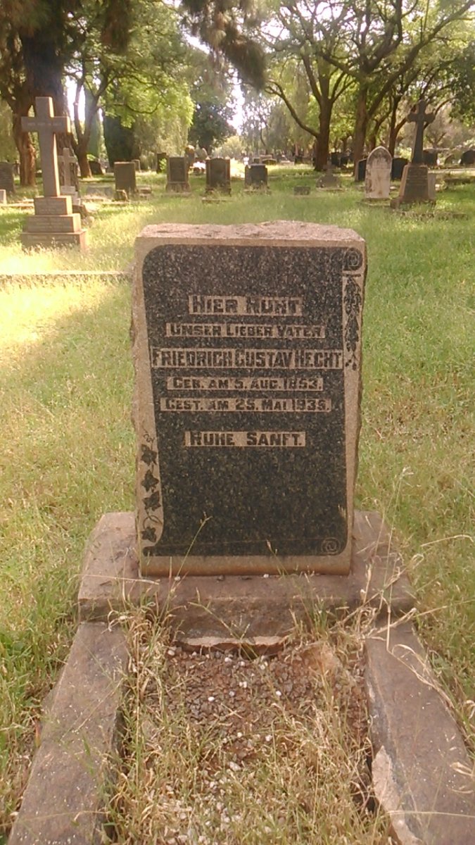 HECHT Friedrich Gustav 1853-1935