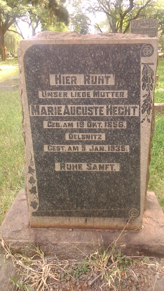 HECHT Marie Auguste 1856-1935