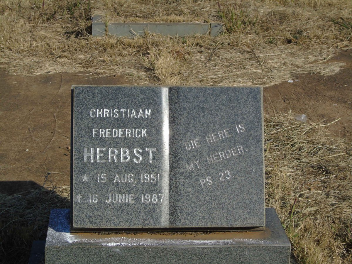 HERBST Christiaan Frederick 1951-1987