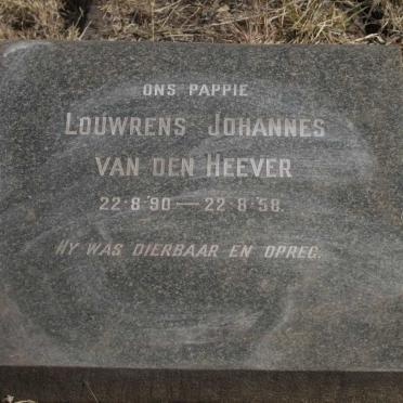 HEEVER Louwrens Johannes, van den 1890-1958