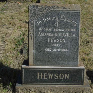 HEWSON Amanda Rosavilla -1954