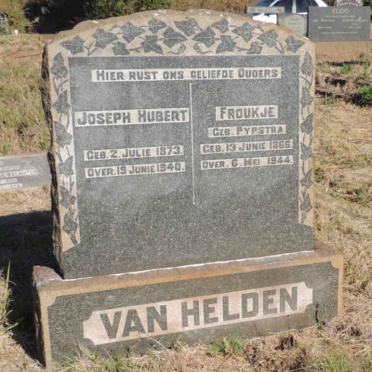 HELDEN Joseph Hubert, van 1873-1940 & Froukje PYPSTRA 1866-1944