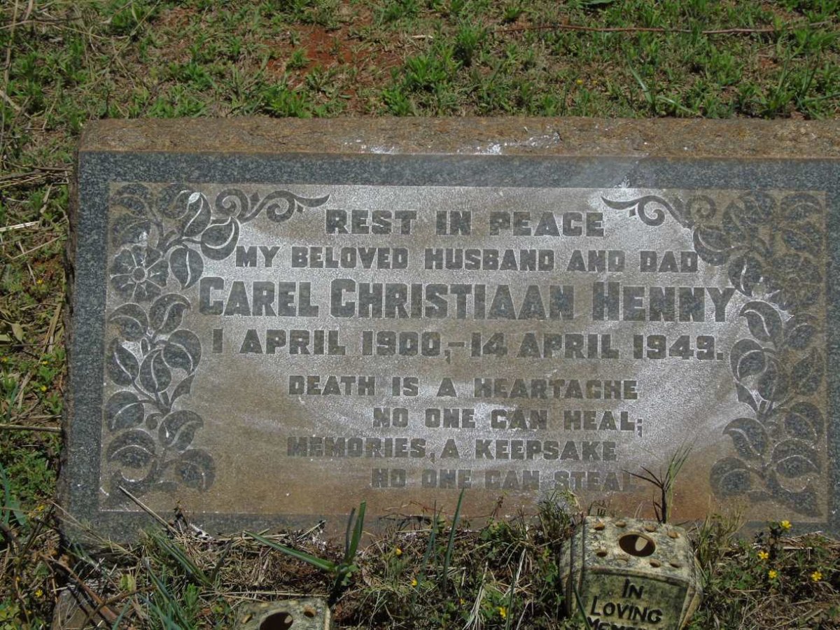 HENNY Carel Christiaan 1900-1949