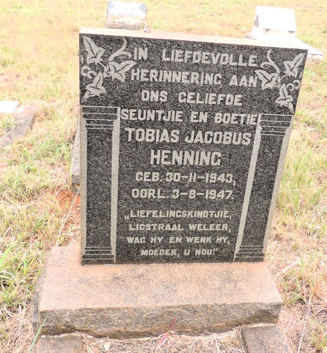 HENNING Tobias Jacobus 1943-1947